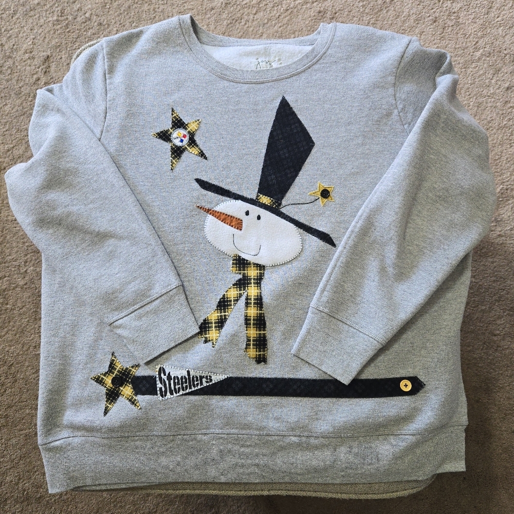 Pittsburgh Steelers Snowman Sweatshirt